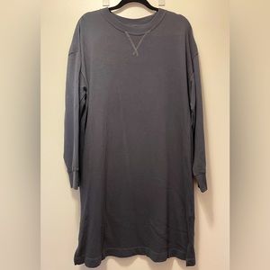 ❤️ 3 for $35 | L | OLD NAVY: Knee Length Long Sleeve Tunic | Dusty Dark Blue